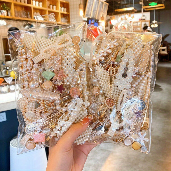 Elegant French Pearl Hair Clips Set for