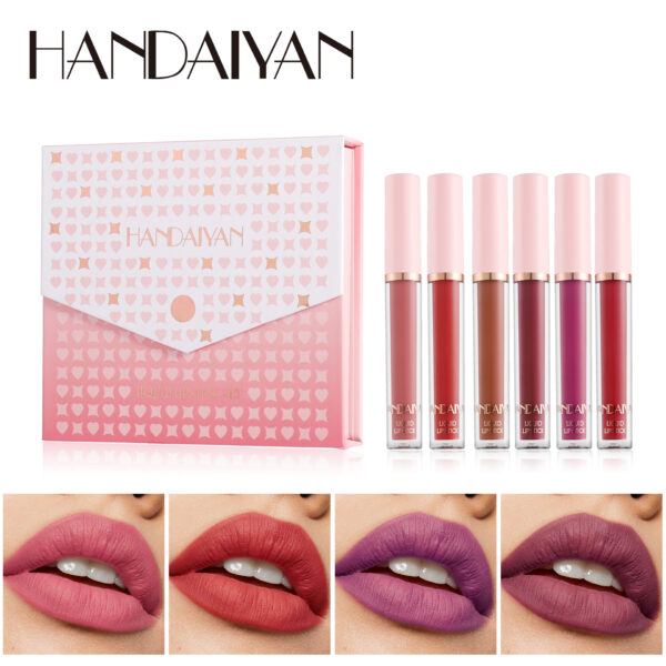 Handaiyan 6pcs Lip Glaze Set Long Lasting