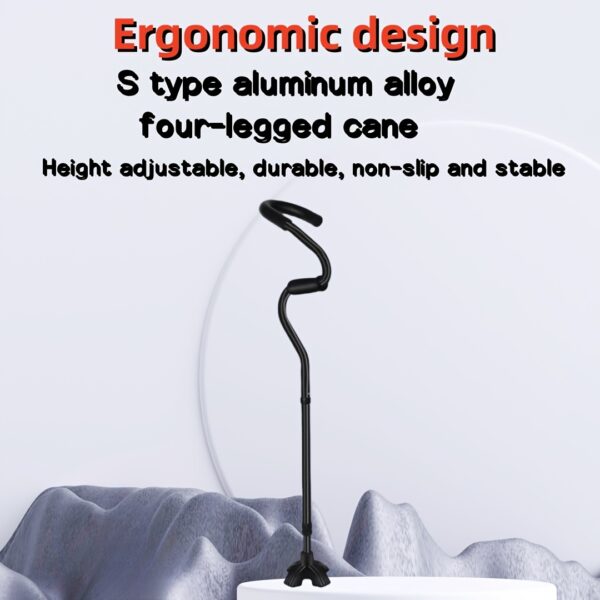 1pc Anti-fall S-shaped Rehabilitation Cane Walker for