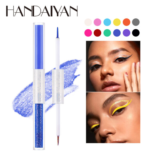 Handaiyan6 Color Eyeliner Long Lasting Waterproof Liquid