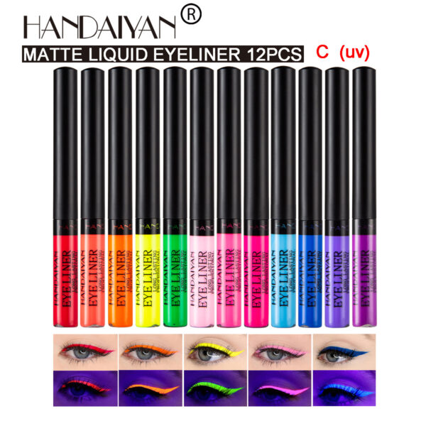 Handaiyan 12 Colors Liquid Eyeliner Set Long