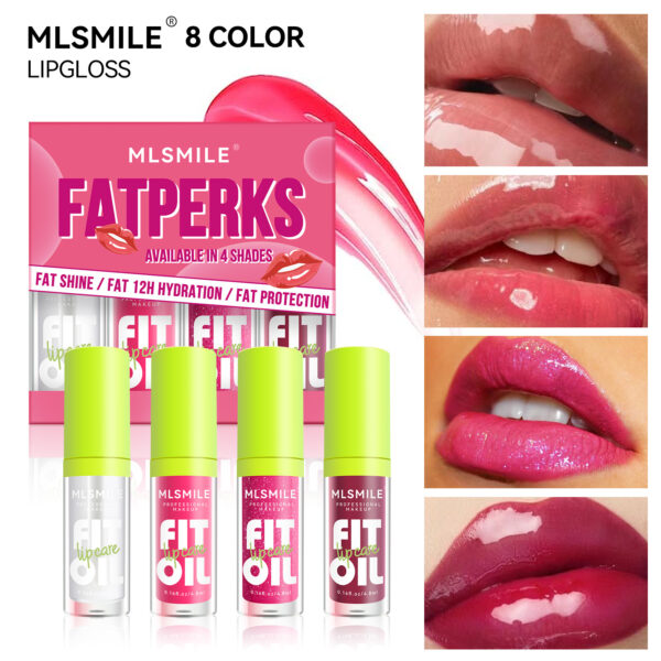 MLSMILE 4pcs Lipstick Lip Gloss Suit Lip