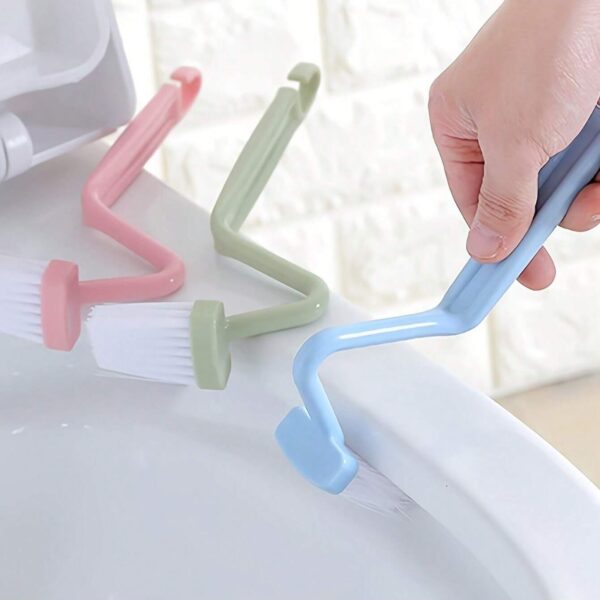 2Pcs V-Shaped Toilet Brush, Small Toilet Brush, No Dead Corner Cleaning Brush, The Household Bathroom Artifact, Can Turn The Toilet Elbow To Hang On The Wall