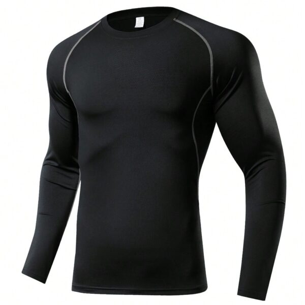 Men's Compression Long Sleeve WorkouT-Shirt, Moisture Absorption, High-Stretch, Quick Dry, Breathable Fitness Baselayer Gym Clothes Men Basic T-Shirt