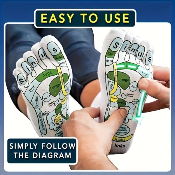 Acupressure Massage Socks and Stick Set -