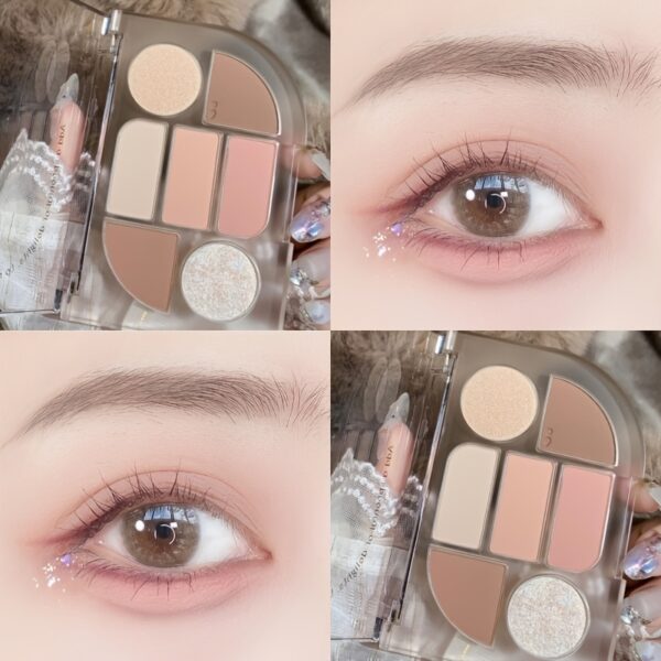 7-Color Nude & Brown Eyeshadow Palette -