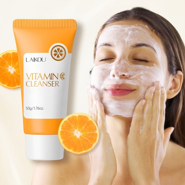 1pc 50g Vitamin C Cleanser, Facial Wash
