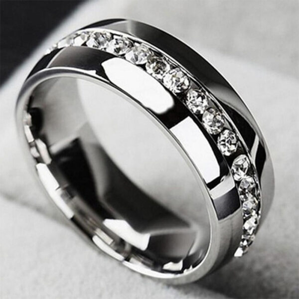 Stylish couple stainless steel ring-birthday gift for young girls and women!