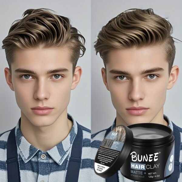 Men's Hair Styling Wax Matte Hair Mud Long Lasting Hair Shaping Clay For All Hair Types