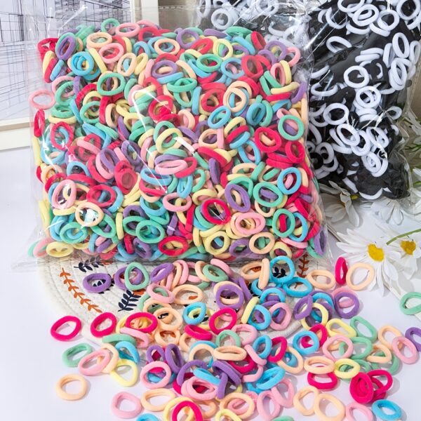 300/500pcs Elastic Hair Bands for Girls -