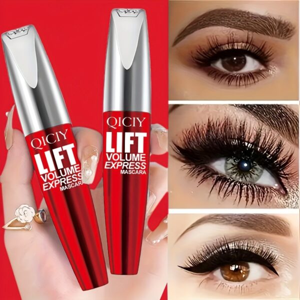 Christmas Gift. 5D Extreme Volume Mascara, Long-Lasting, Curling, No Smudging, Female Eye Makeup