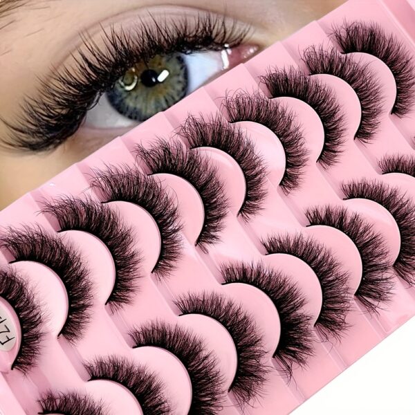 10 Pairs of False Eyelashes, Imitation Mink