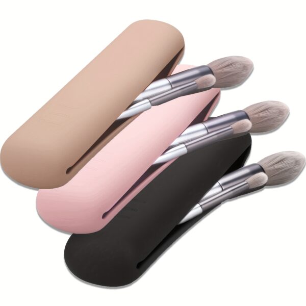 Travel Makeup Brush Holder, Silicon Trendy And