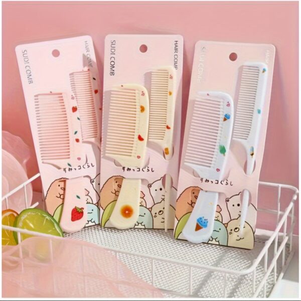 2pcs Elegant Hair Comb Set, Portable Anti-Static