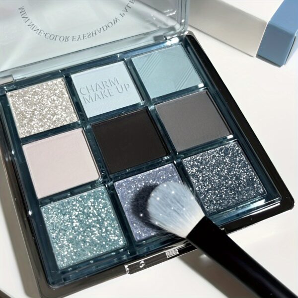 Advanced Sense 9-color Eyeshadow Palette, Shiny And