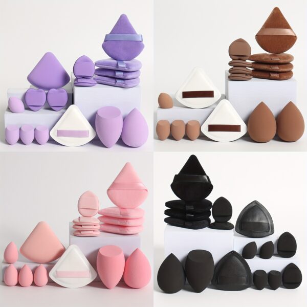 16-Piece Makeup Tool Set: 2 Marshmallow Powder